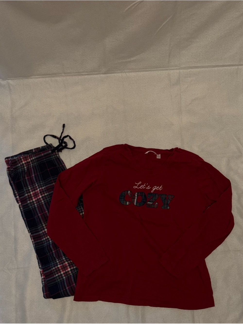 La Vie En Rose Red Pyjama Set